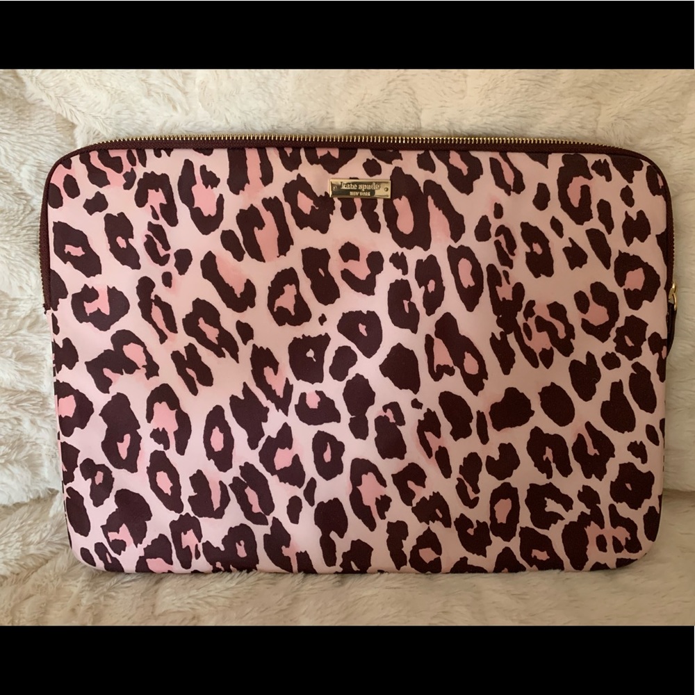 Kate Spade | Laptop sleeve | Pink leopard | NWOT